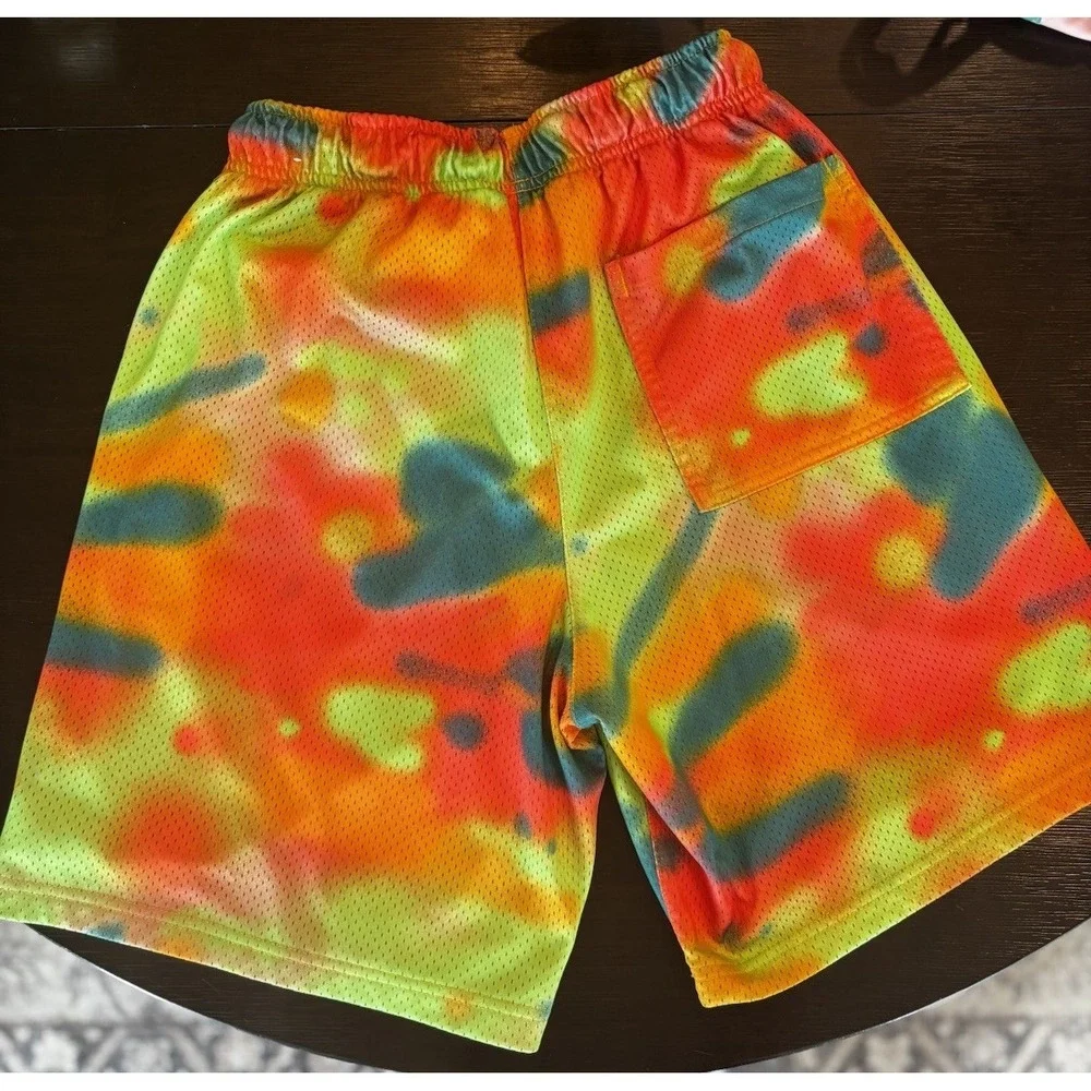 Jordan Shorts Mens Sz M Multicolor‎ Tie Dye Jumpman Air Mesh Basketball